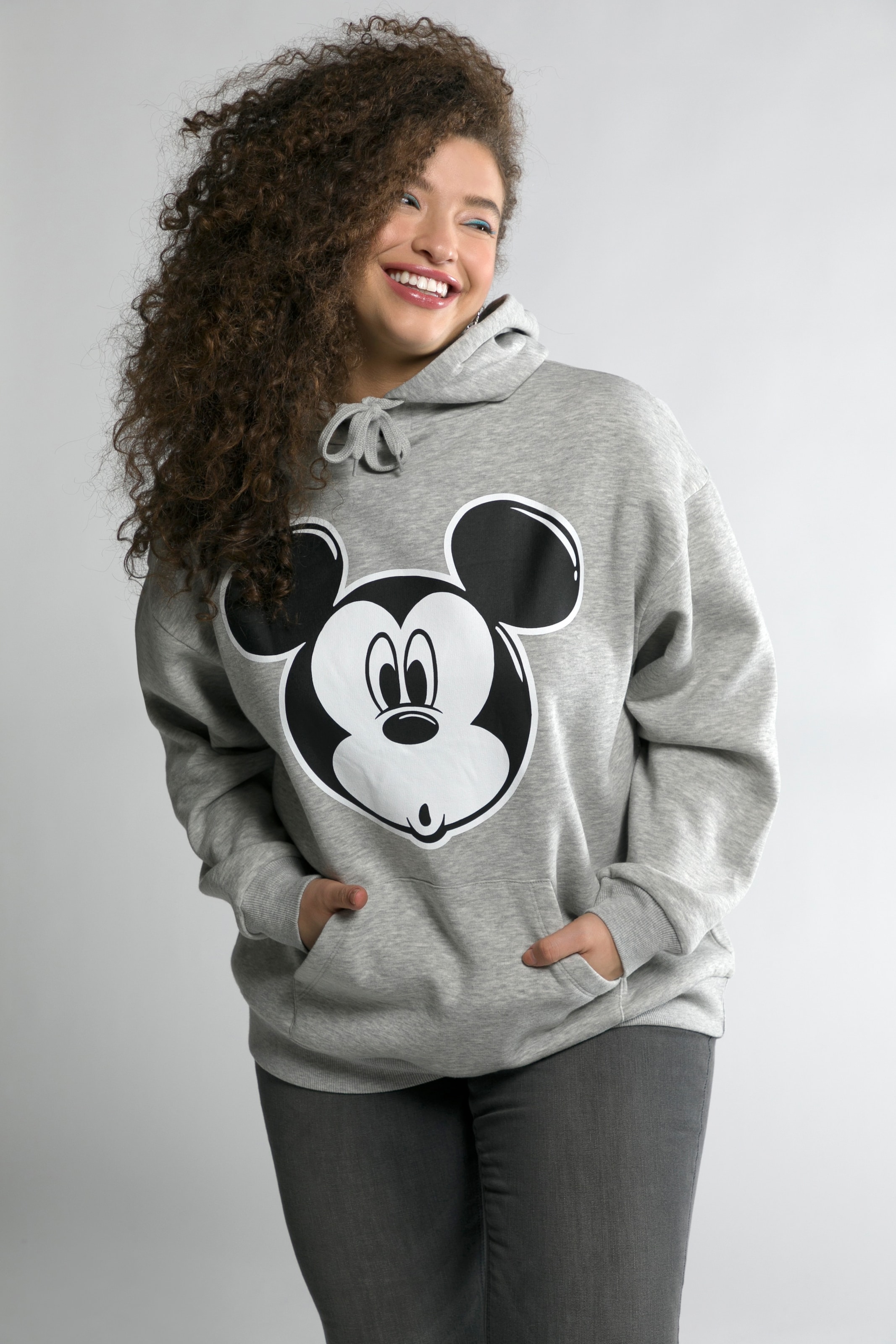 Studio Untold Sweatshirt Mickey Mouse in Graumeliert 