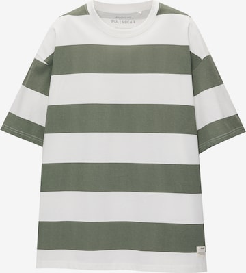 T-Shirt Pull&Bear en vert : devant