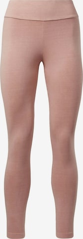 Skinny Pantaloni sportivi 'Classics' di Reebok in rosa: frontale