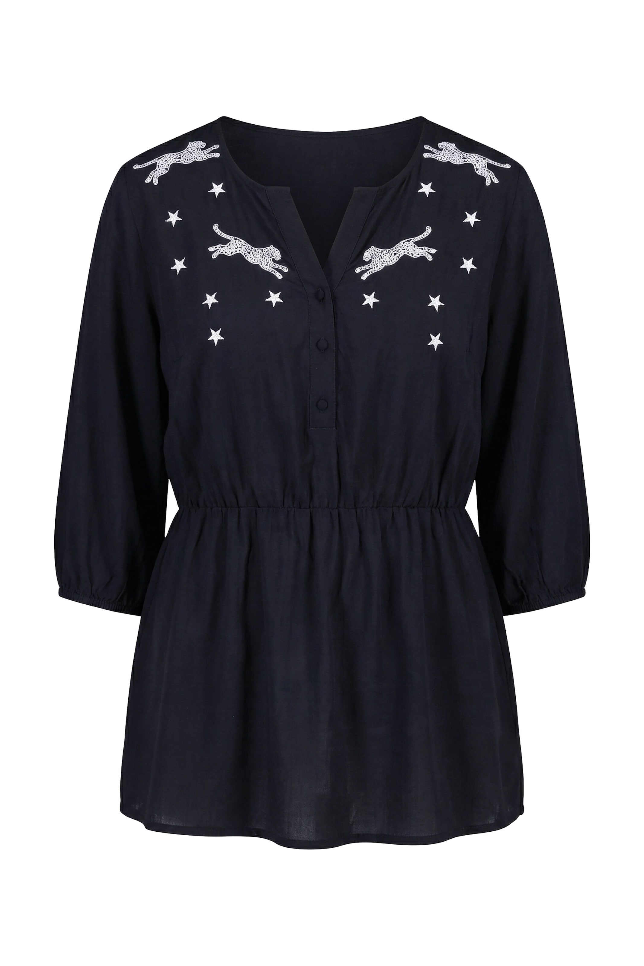 Angel of Style Blouse in Zwart: voorkant