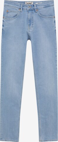 Pull&Bear Skinny Jeansy w kolorze niebieski: przód