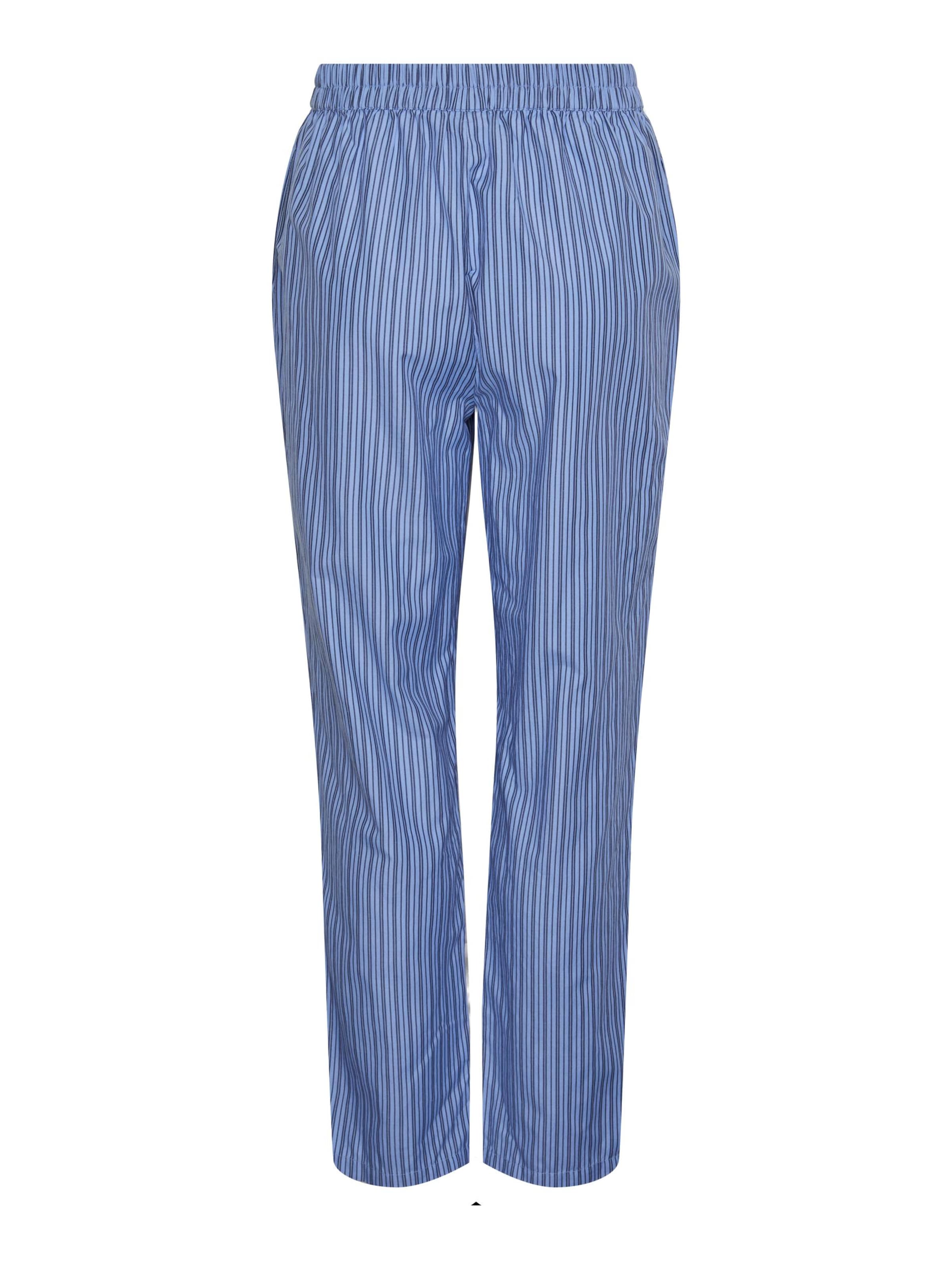 PIECES Ohlapna forma Hlače 'Assra' | modra barva