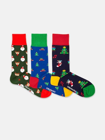 Chaussettes 'Wonderful Christmas' DillySocks en mélange de couleurs