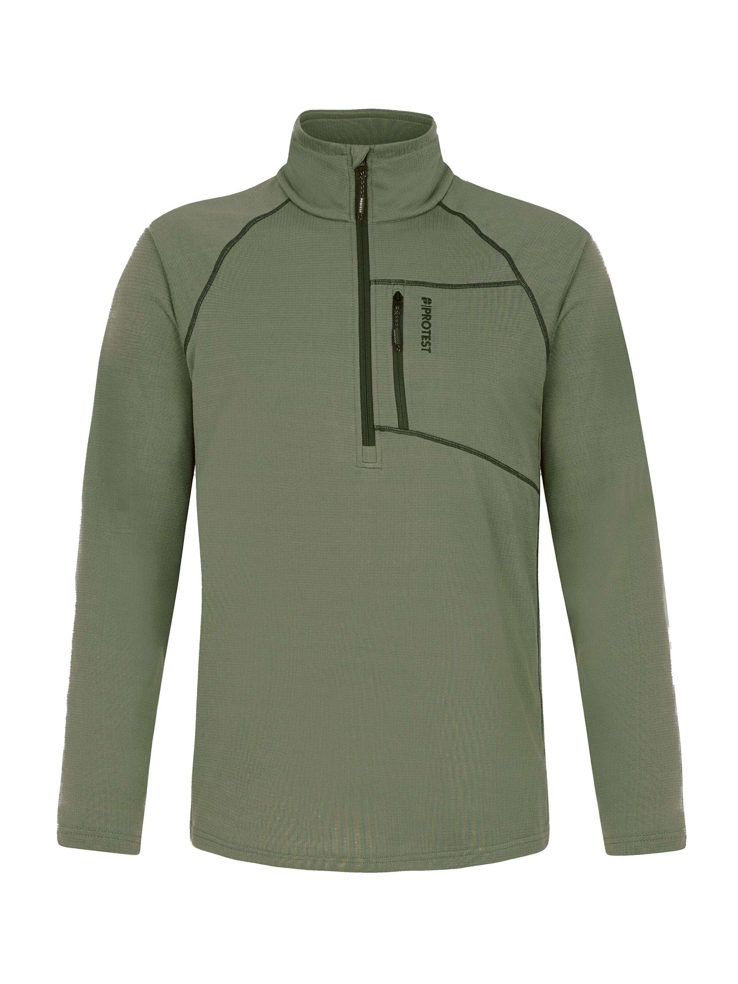 PROTEST Athletic Sweatshirt 'PRTRekody' in Green: front