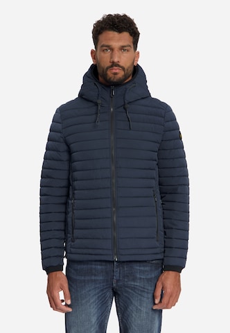 No Excess Between-Season Jacket in Blue: front