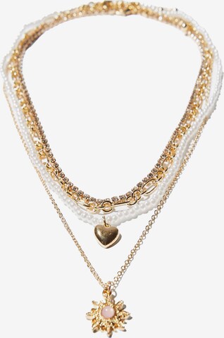 Bershka Ketting in Goud: voorkant