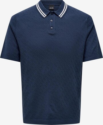 Pull-over 'DENNIS' Only & Sons en bleu : devant