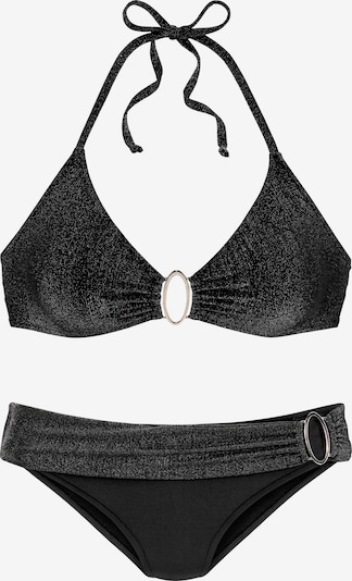 JETTE Bikini in schwarz / silber, Produktansicht