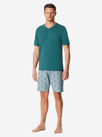 Pyjama court 'Casual Nightwear' SCHIESSER en bleu : devant