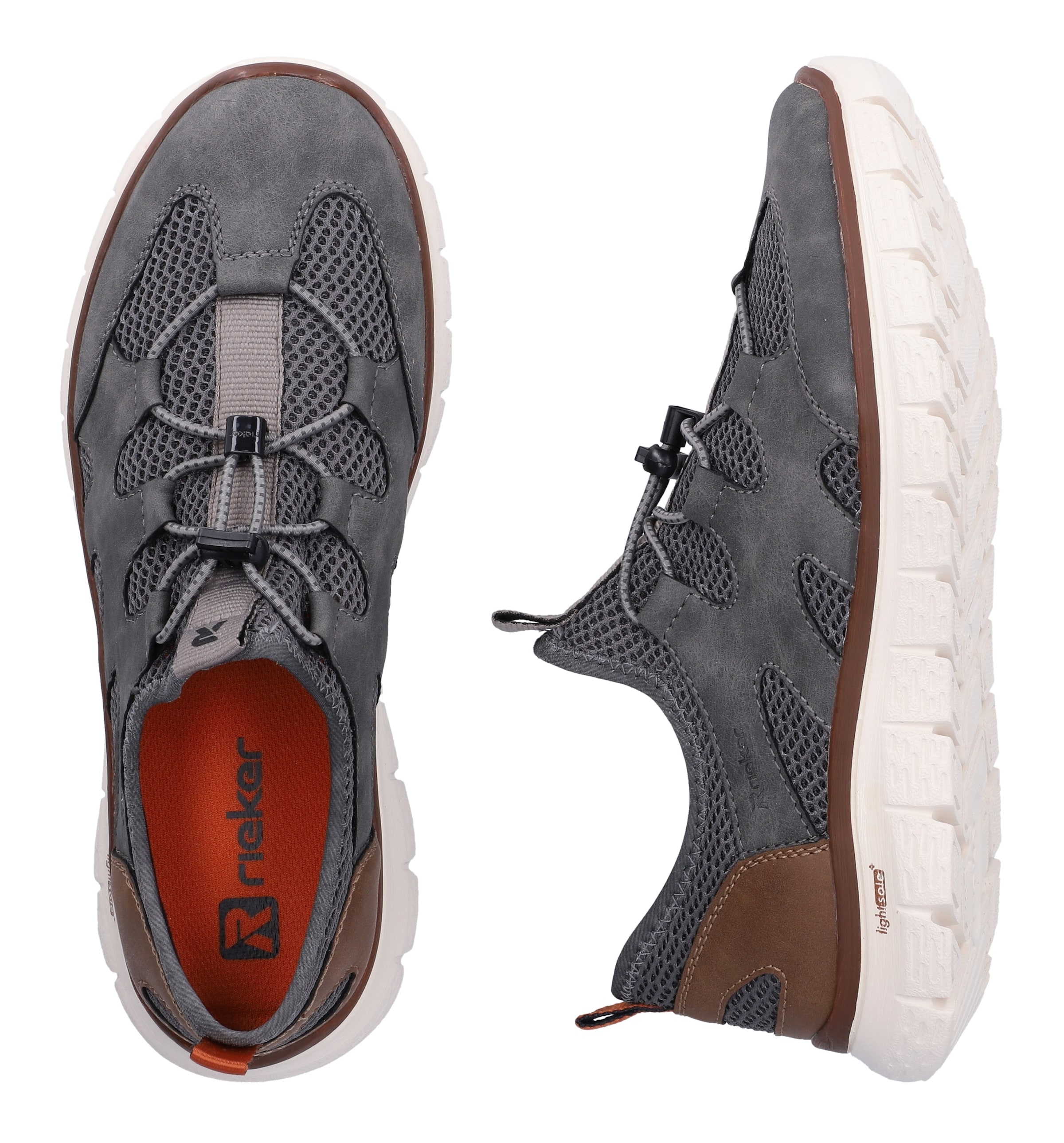 Rieker Slip-Ons in Grey