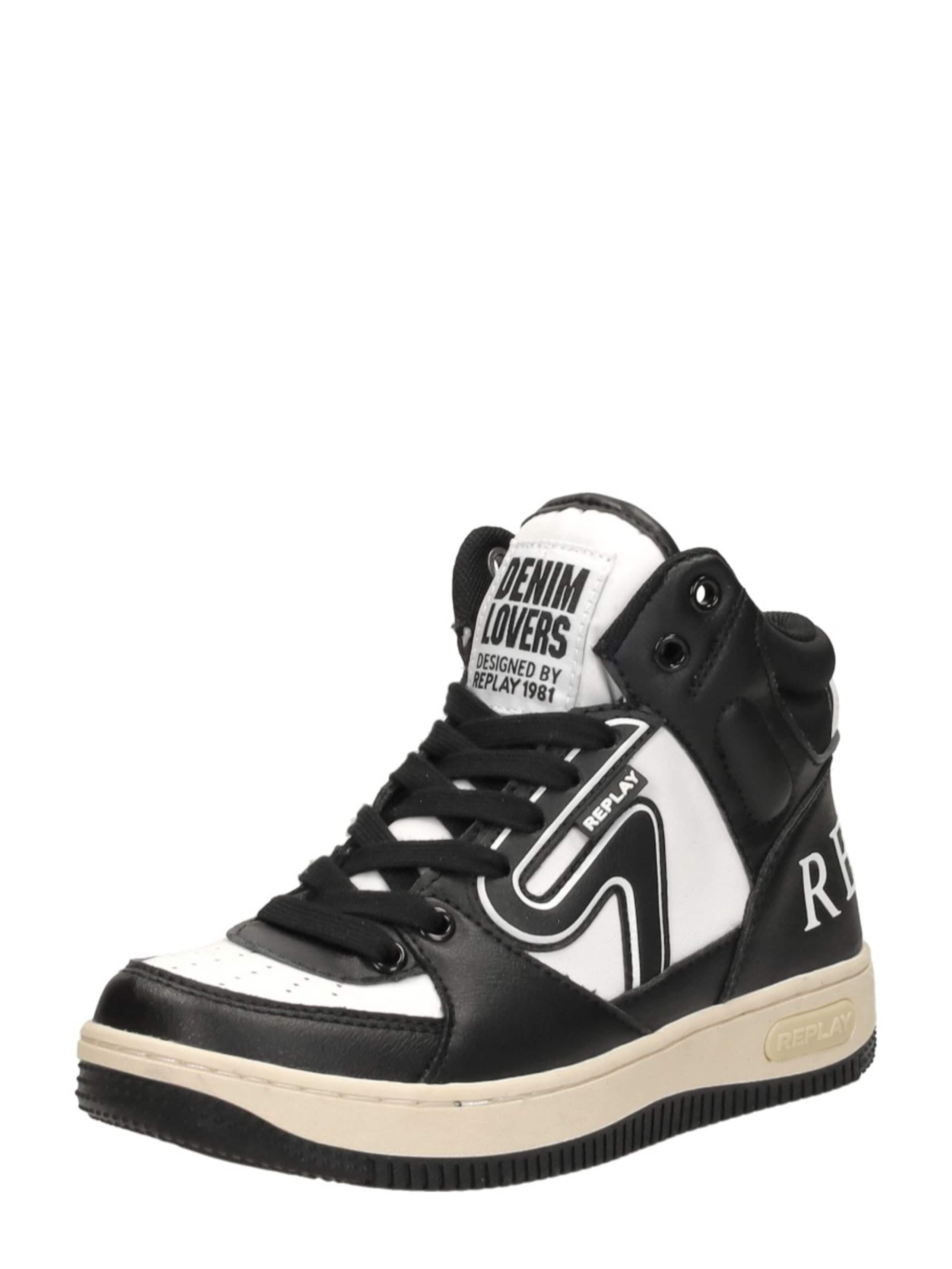 Baskets 'Epic JR Mid Boy 4' REPLAY en noir : devant