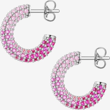 Boucles d'oreilles Glanzstücke München en rose : devant