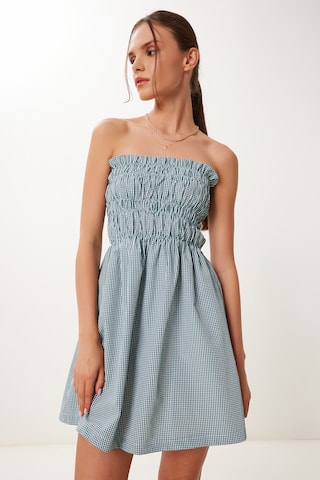 žalia Happiness İstanbul Vasarinė suknelė: priekis