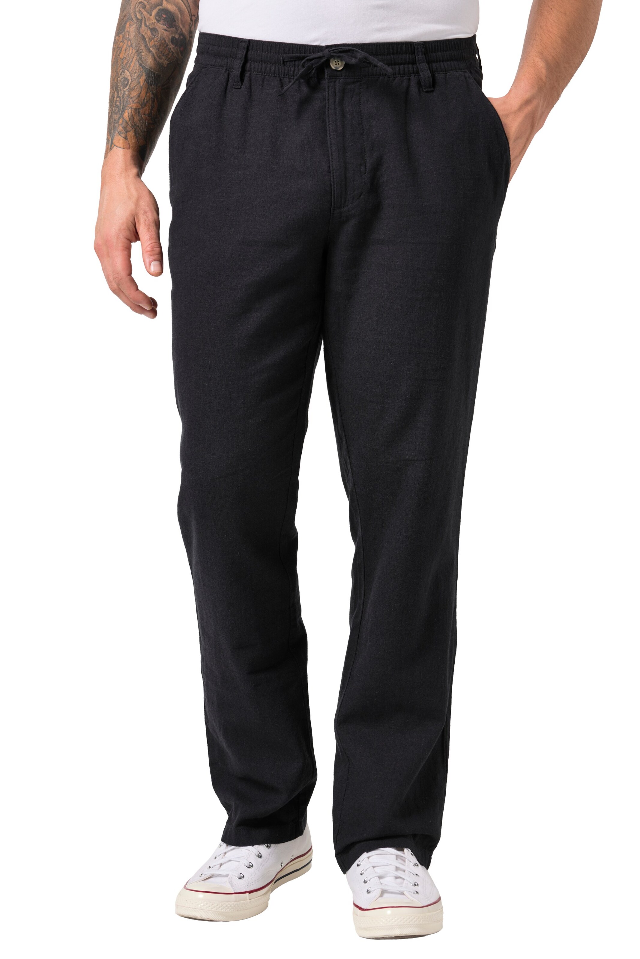 JP1880 Regular Trousers in Black: front