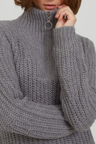 b.young Strickpullover in Grau: predná strana