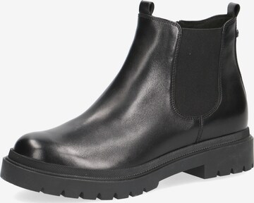 CAPRICE Chelsea Boots in Black: front