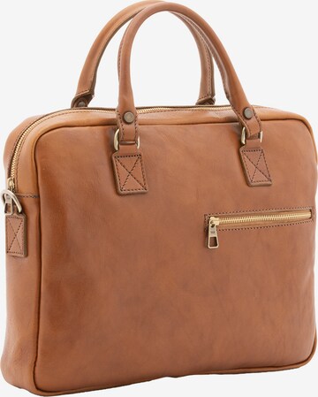 Viola Castellani Document Bag in Brown: front