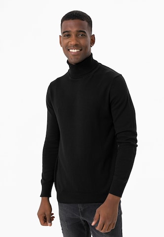 Jimmy Sanders Pullover in Schwarz: predná strana