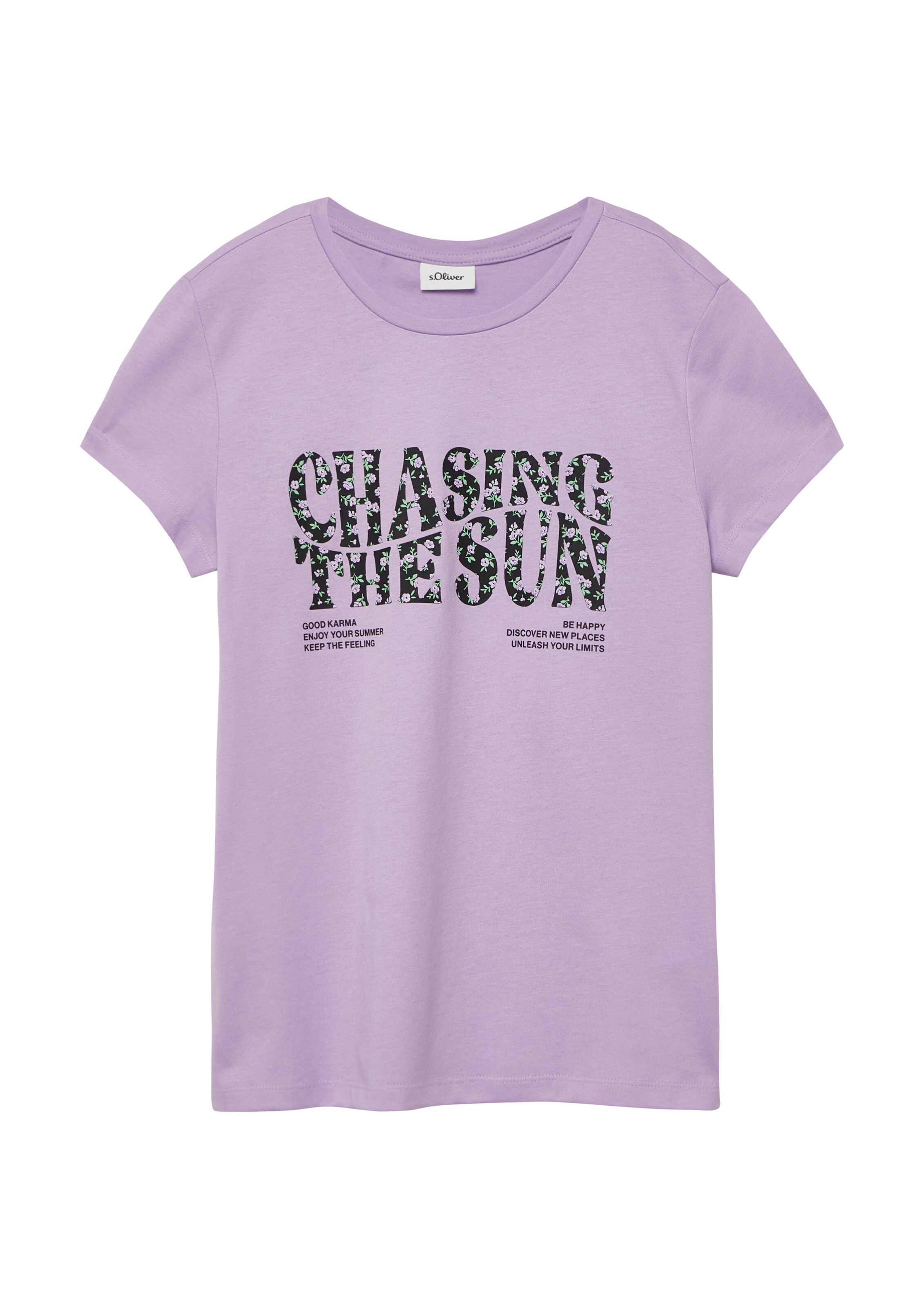 T-Shirt s.Oliver en violet : devant