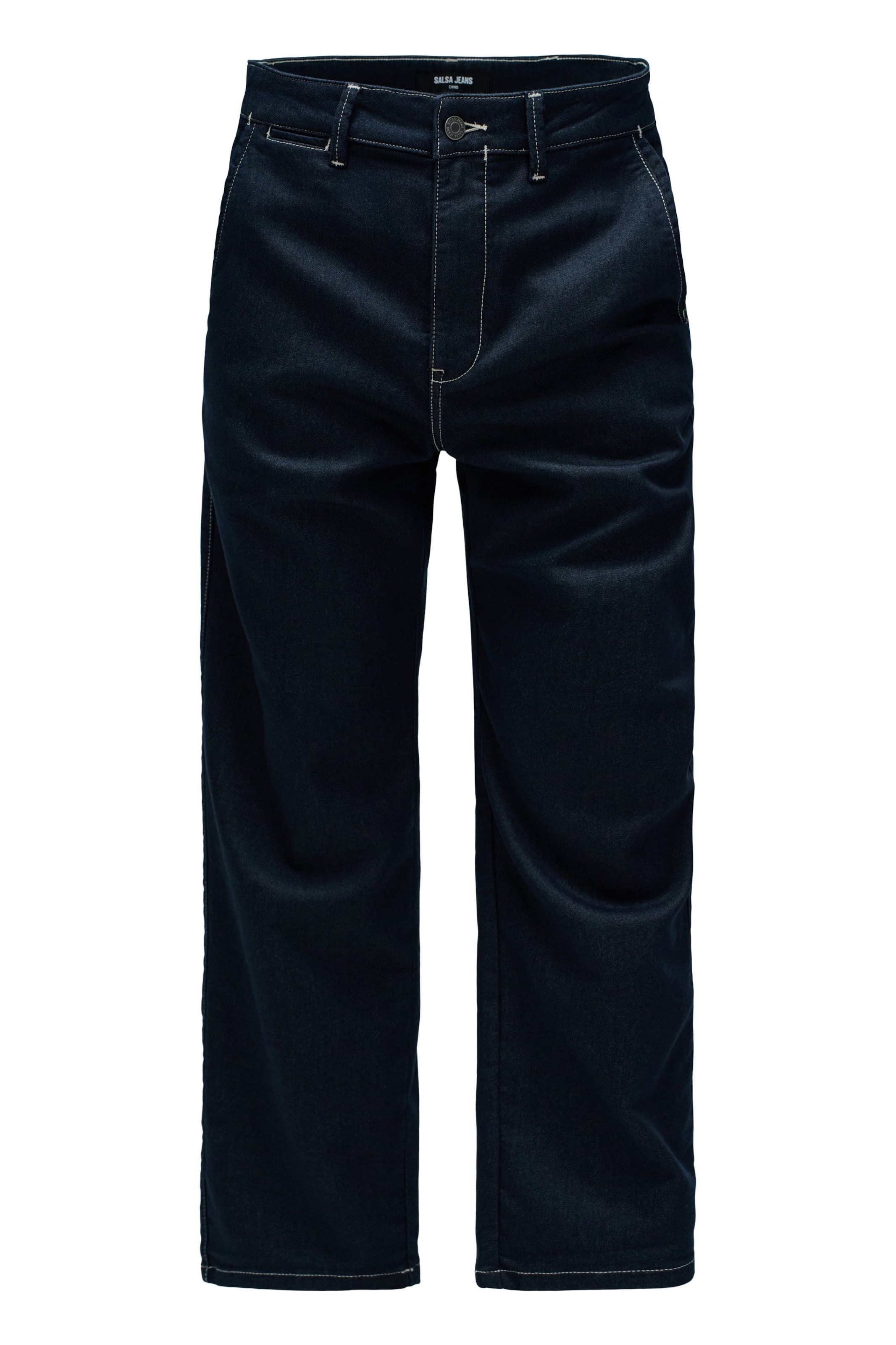 Salsa Jeans Loosefit Chino in Blauw: voorkant