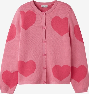 Cardigan NAME IT en rose : devant