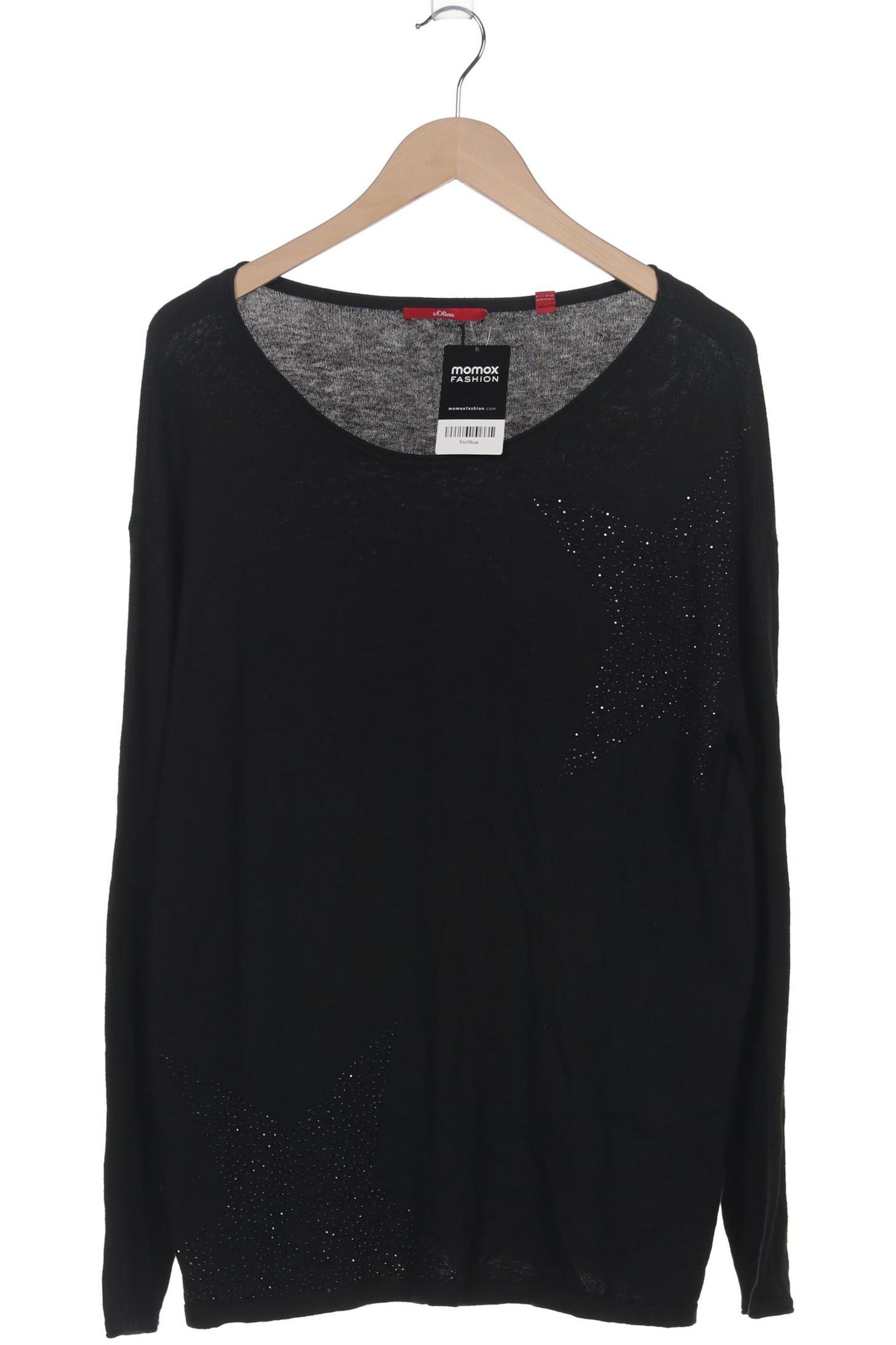 s.Oliver Pullover XXL in Schwarz: Vorderseite