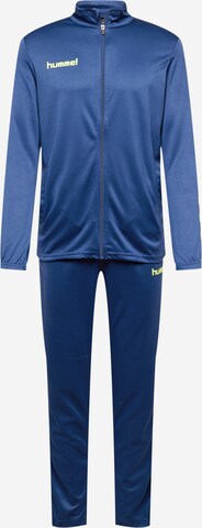 Hummel Trainingspak in Blauw: voorkant