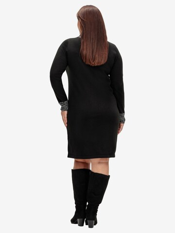 sheego by Joe Browns Knitted dress in Black