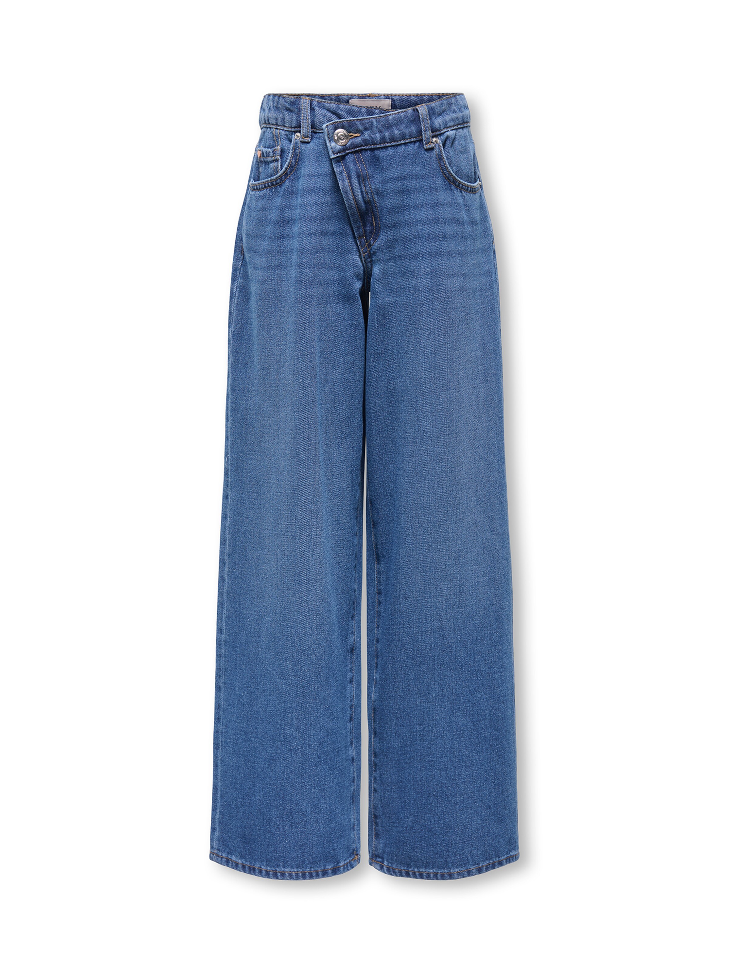 ONLY GIRLS Wide Leg Jeans 'KOGHOPE' in Blau: Vorderseite
