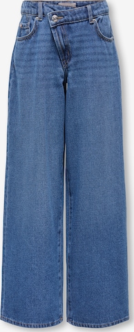 ONLY GIRLS Wide Leg Jeans 'KOGHOPE' in Blau: Vorderseite