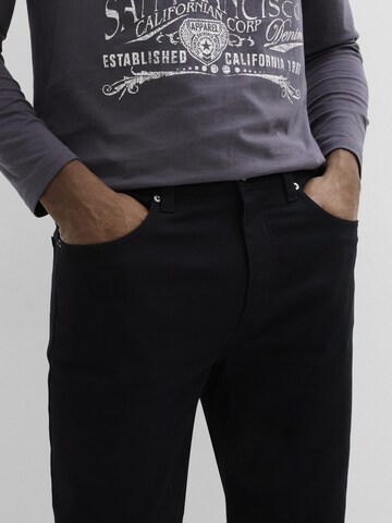 bonprix Regular Hose in Schwarz