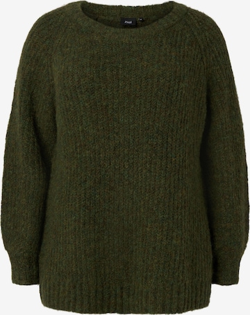 Zizzi Sweater 'FRENCH' in Green: front