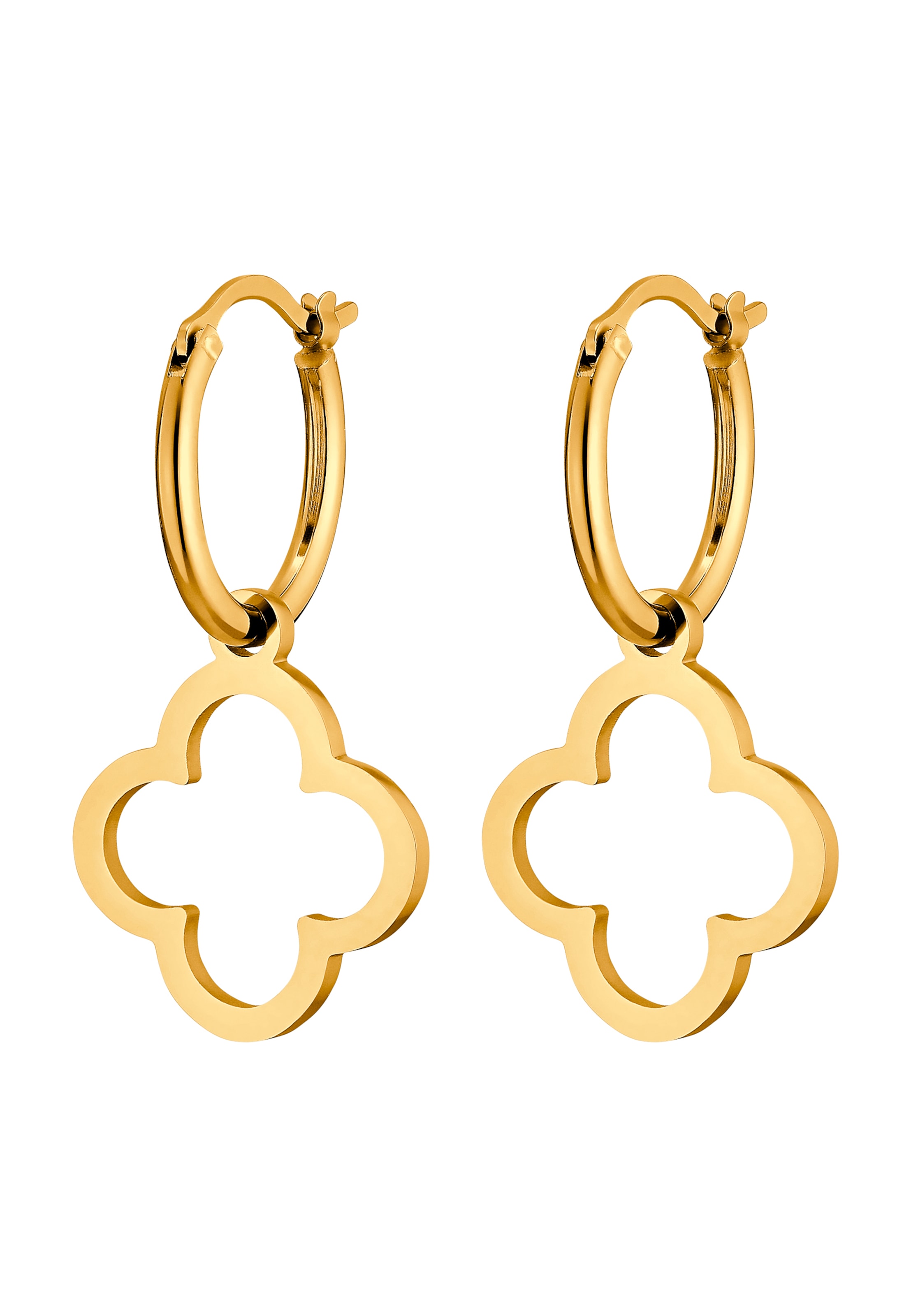 Boucles d'oreilles 'Jona' Heideman en or : devant