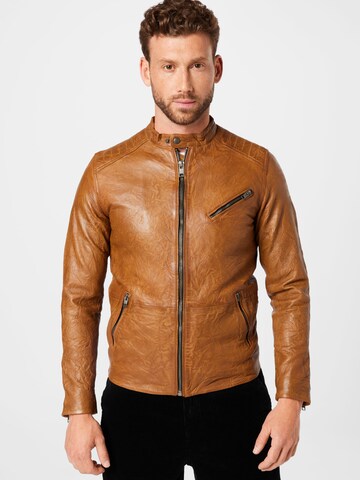 Veste mi-saison JACK & JONES en marron : devant