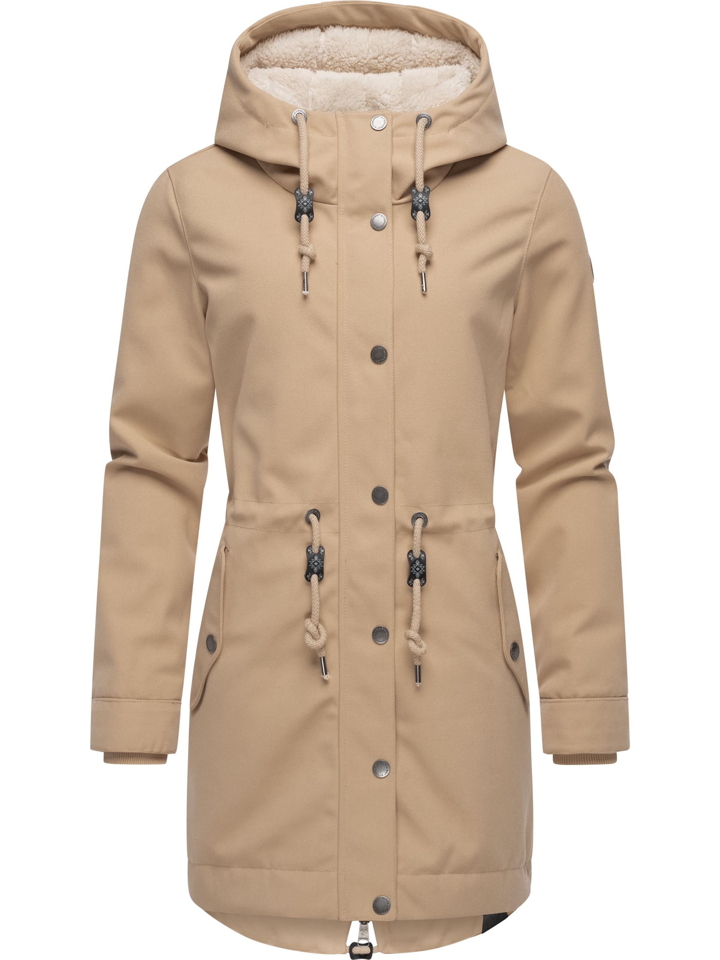 Ragwear Talvitakki 'Canny' värissä beige: etupuoli