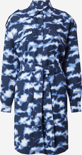 Pepe Jeans Košeľové šaty 'BURNET' - námornícka modrá / svetlomodrá / biela, Produkt