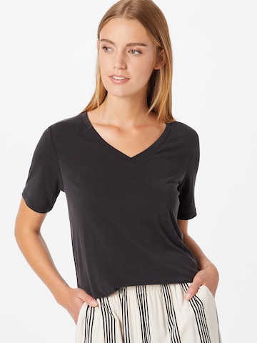 SOAKED IN LUXURY - Camiseta 'Columbine' en negro: frente