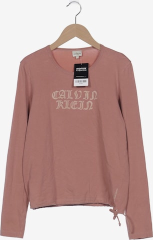 Calvin Klein Jeans Langarmshirt L in Pink: predná strana