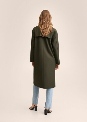 MANGO Tenký kabát – zelená