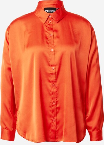 PIECES Блуза 'RIRI' в �оранжево: отпред