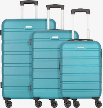 Worldpack Suitcase Set 'Phoenix ' in Blue: front