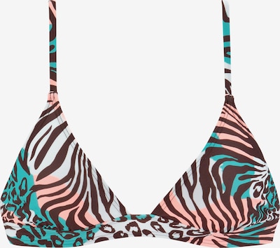 VENICE BEACH Hauts de bikini en turquoise / mélange de couleurs, Vue avec produit