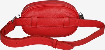 Borsa a tracolla 'Borsa a Tracolla Donna Pelle Dollaro con Zip Virginia Rhinè' di Virginia Rhinè in rosso: frontale