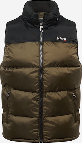 Schott NYC Vest 'UTAHV' in Green: front