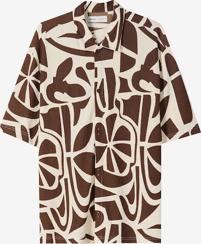 Bershka Paita värissä ecru / ruskea, Tuotenäkymä