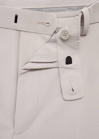 MANGO MAN Slim fit Pleated Pants 'Zurich' in Beige
