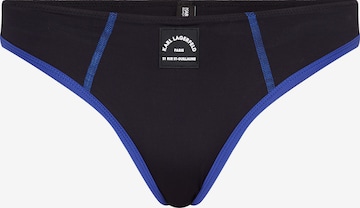 Karl Lagerfeld Bikini Bottoms in Black: front