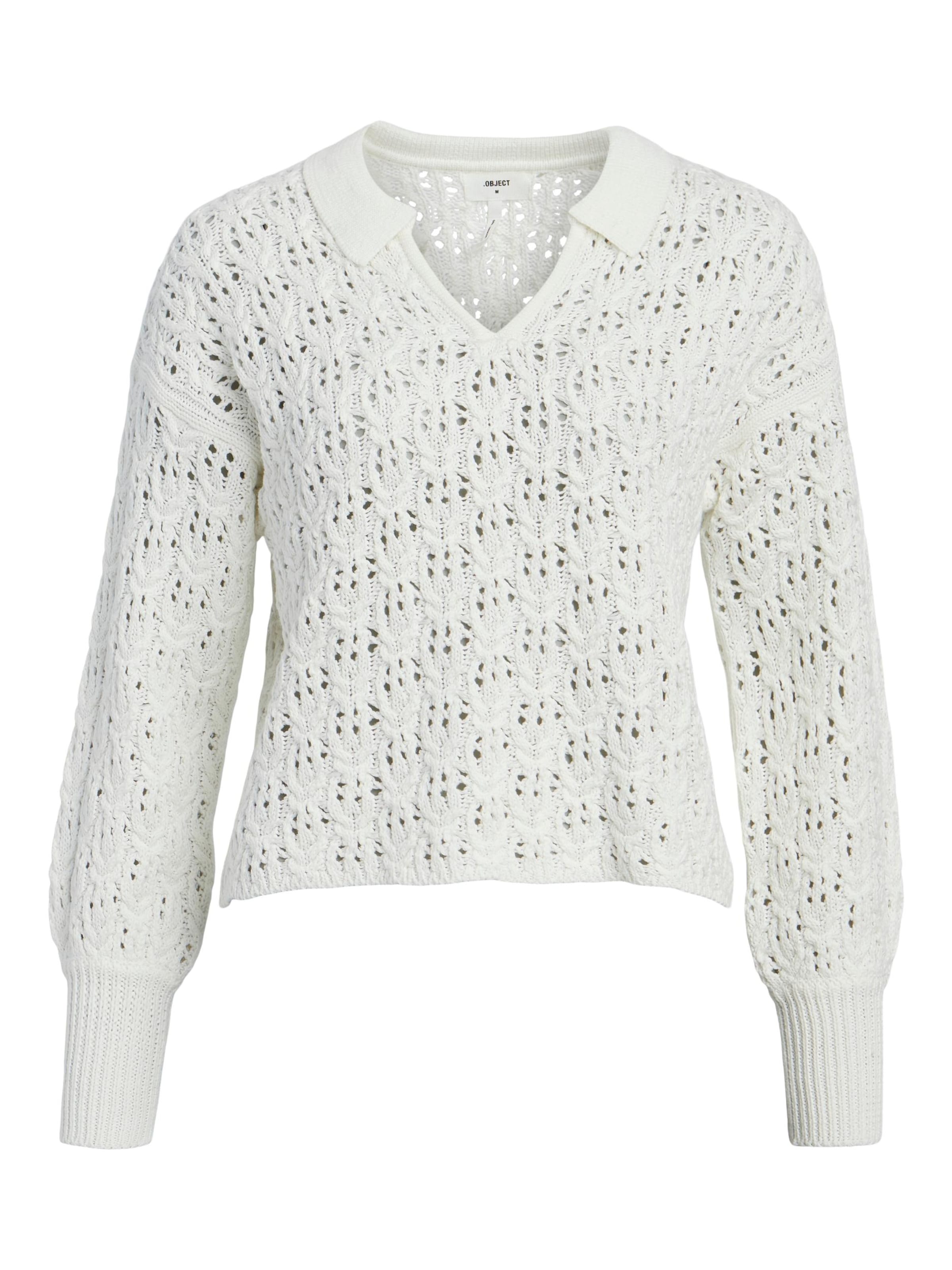 OBJECT - Pullover 'CAROLINA' em branco: frente