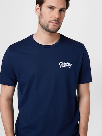 OAKLEY Sportshirt '11 FROGS' in Blau