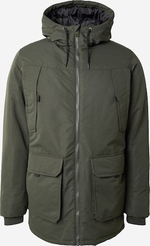 JACK & JONES Parka 'JJCONSTRUCT' in Grün: Vorderseite